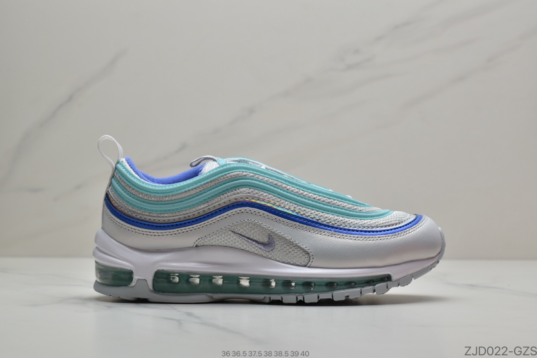 240 公司级Nike Air Max 97 SE Casual女子全掌气垫跑步鞋  “水湖蓝”CT1965-400