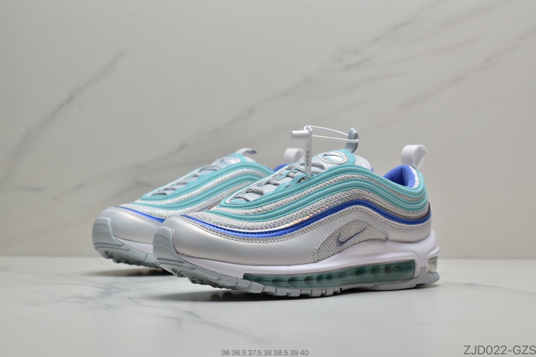 240 公司级Nike Air Max 97 SE Casual女子全掌气垫跑步鞋  “水湖蓝”CT1965-400