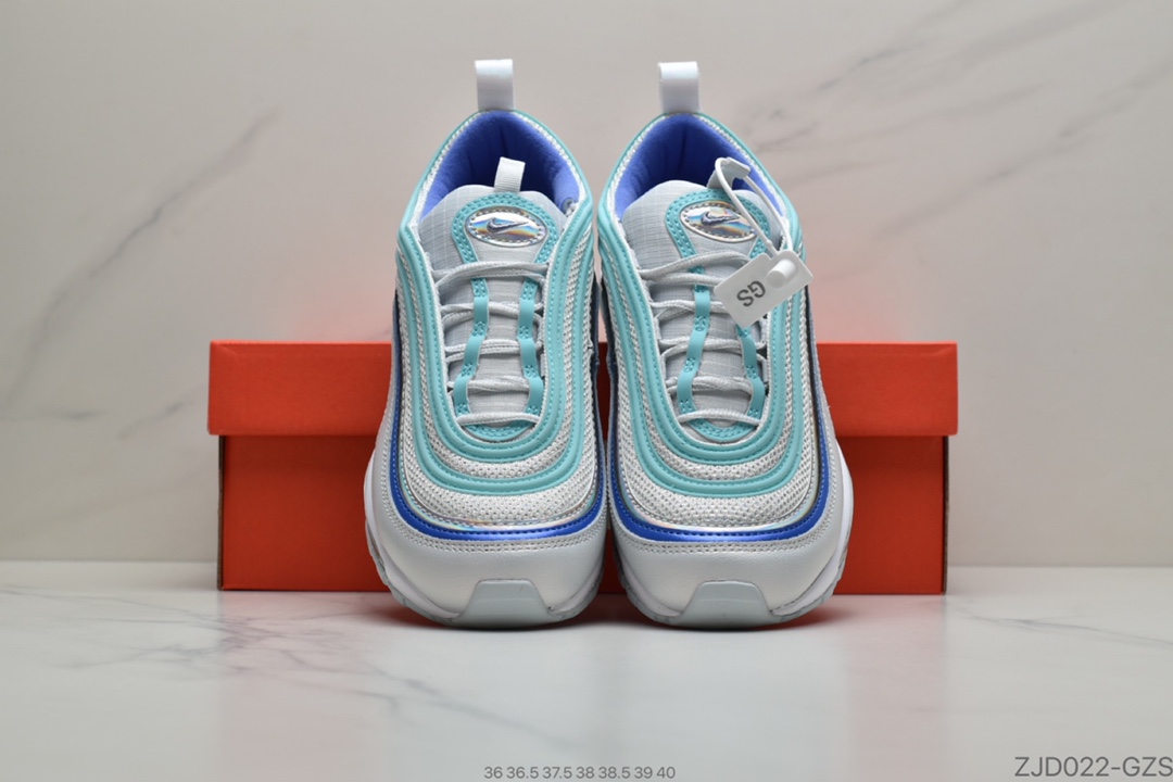 240 公司级Nike Air Max 97 SE Casual女子全掌气垫跑步鞋  “水湖蓝”CT1965-400