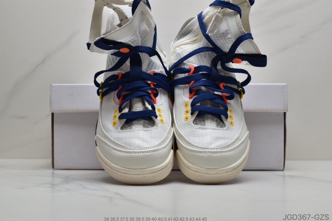 180 公司级aj3 AJ3 乔丹3代乔3 乔丹3 Air 3 RTR EXP Lite  BQ8394-100 乔3国际妇女节白蓝橙以经典的 Air 3 为蓝本