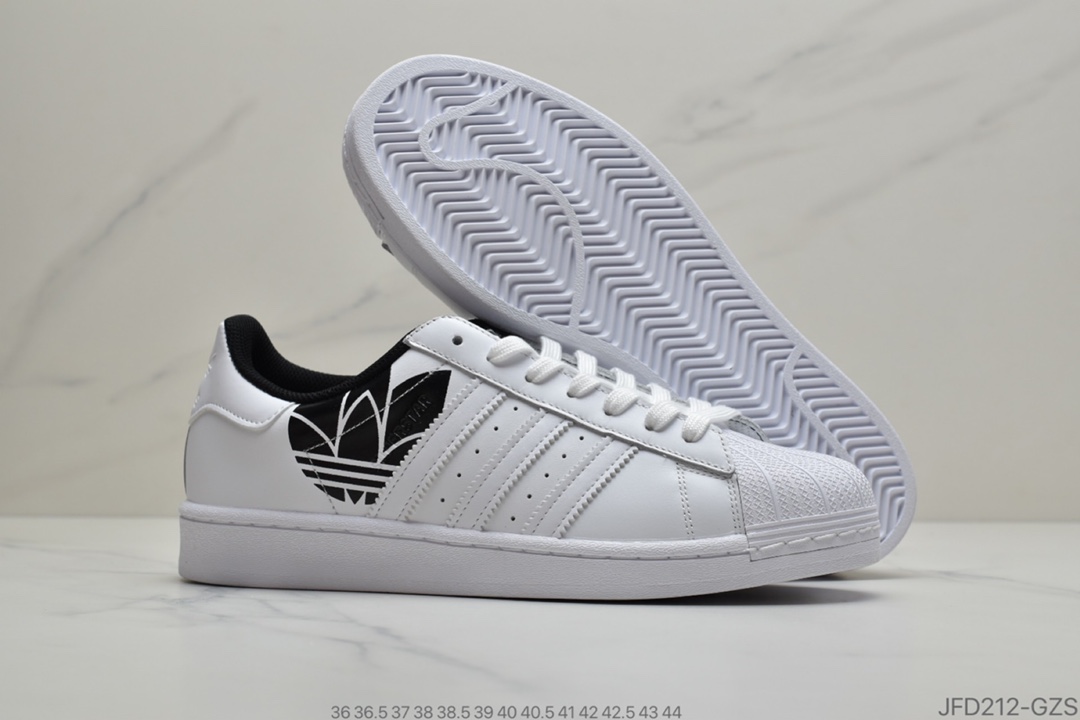 170 公司级阿迪达斯官网三叶草SUPERSTAR男女经典运动鞋货号：FY2824