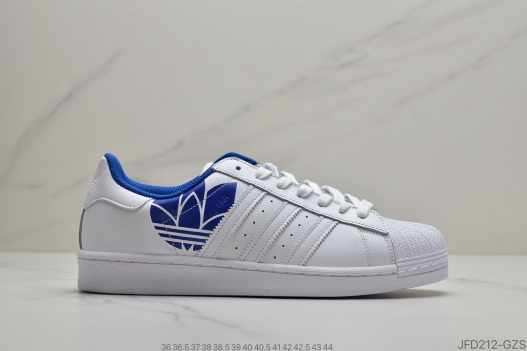 170 公司级阿迪达斯官网三叶草SUPERSTAR男女经典运动鞋货号：FY2824