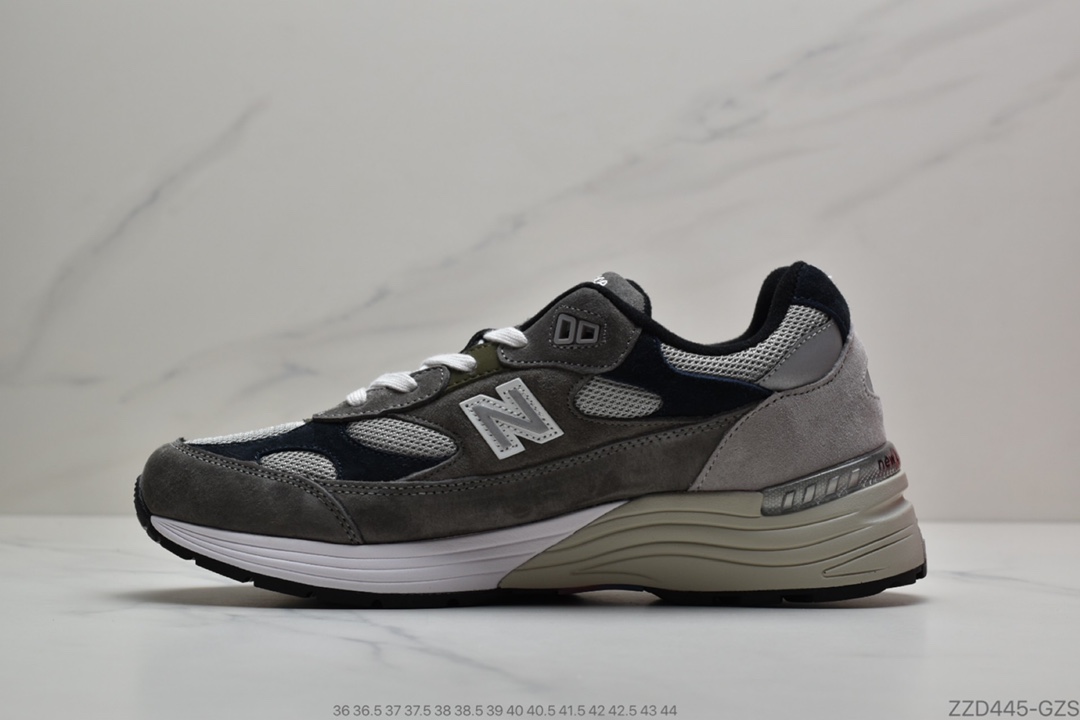 250 NB新百伦New Balance Made in USA M992系列美产血统经典复古休闲运动百搭老爹跑步鞋“黑白黄浅灰银3M”M992BY