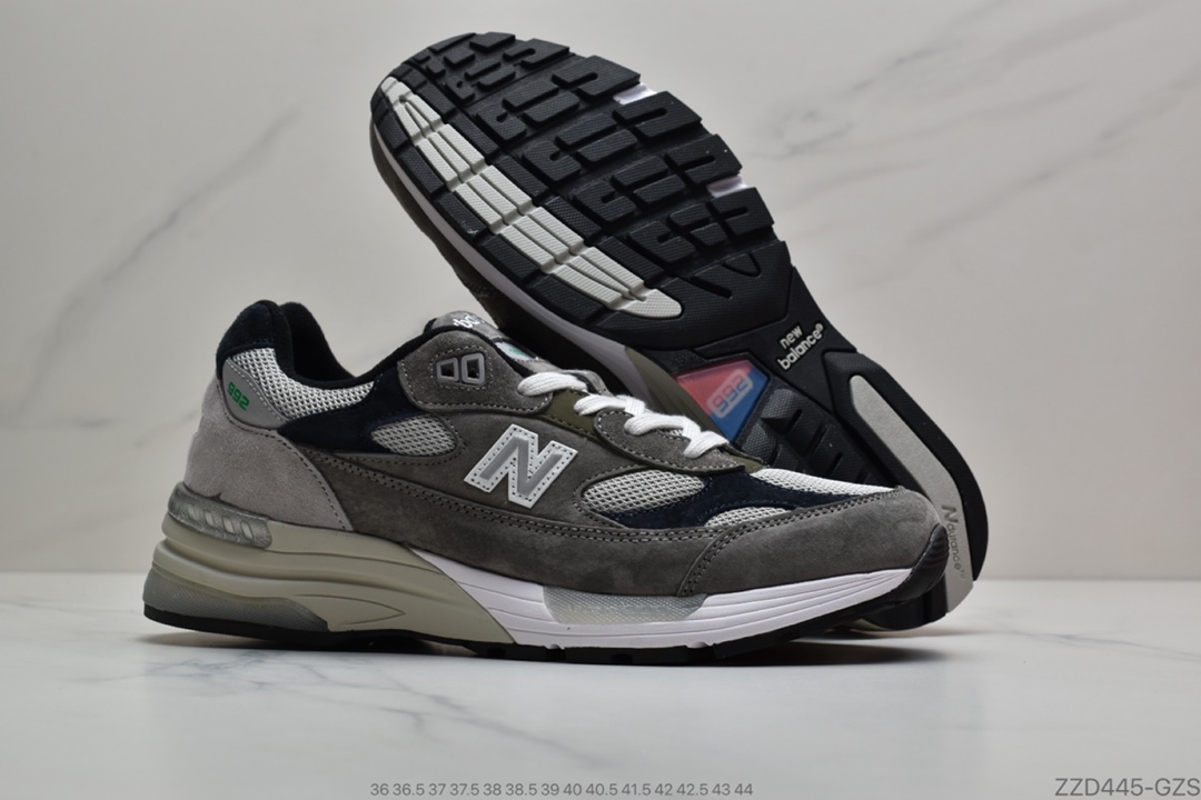 250 NB新百伦New Balance Made in USA M992系列美产血统经典复古休闲运动百搭老爹跑步鞋“黑白黄浅灰银3M”M992BY