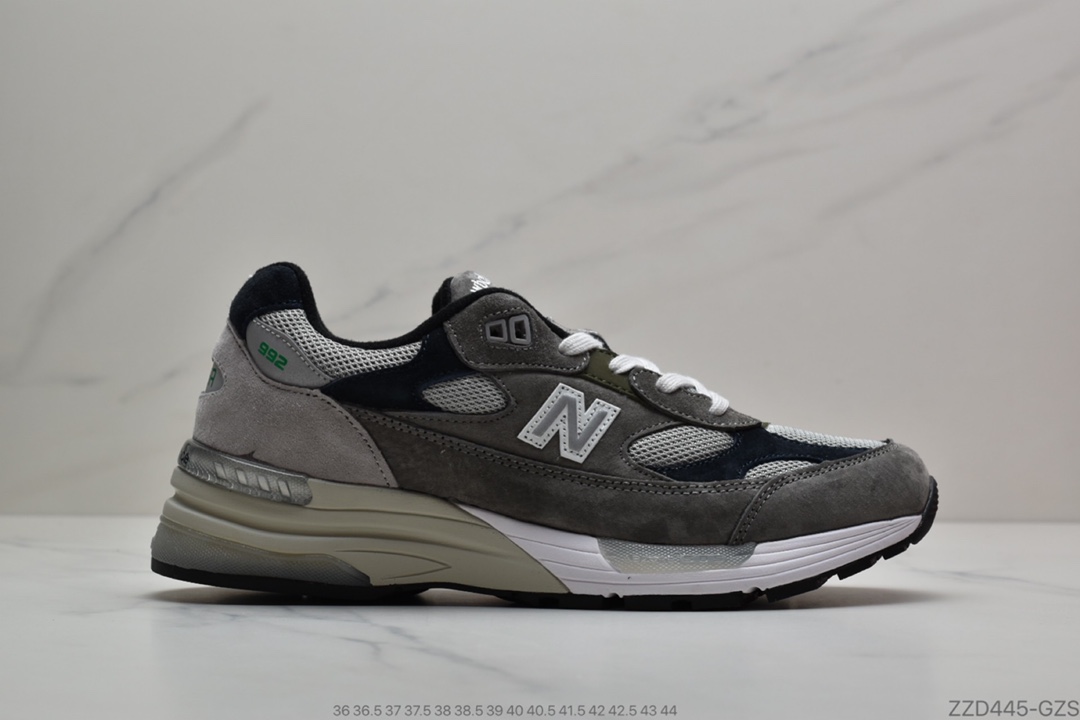 250 NB新百伦New Balance Made in USA M992系列美产血统经典复古休闲运动百搭老爹跑步鞋“黑白黄浅灰银3M”M992BY