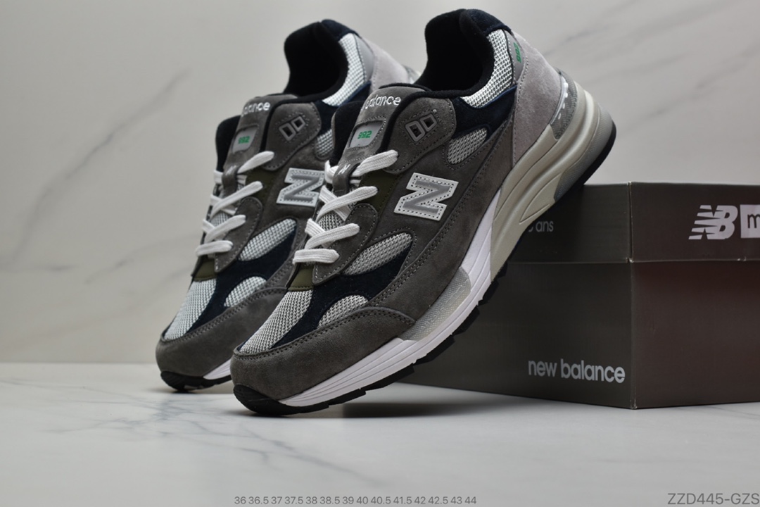 250 NB新百伦New Balance Made in USA M992系列美产血统经典复古休闲运动百搭老爹跑步鞋“黑白黄浅灰银3M”M992BY