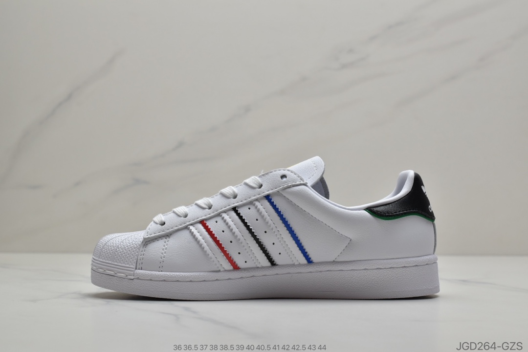 180  Superstar50周年阿迪达斯adidas三叶草 Originals Superstar 多彩 贝壳头经典百搭休闲运动板鞋 FY2325