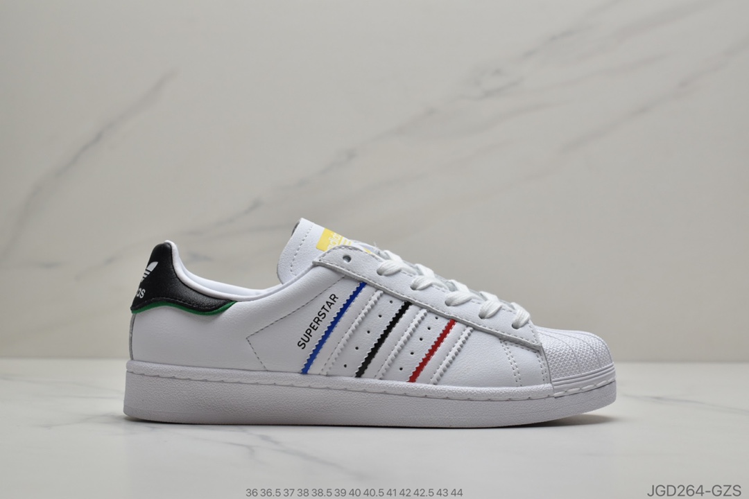 180  Superstar50周年阿迪达斯adidas三叶草 Originals Superstar 多彩 贝壳头经典百搭休闲运动板鞋 FY2325