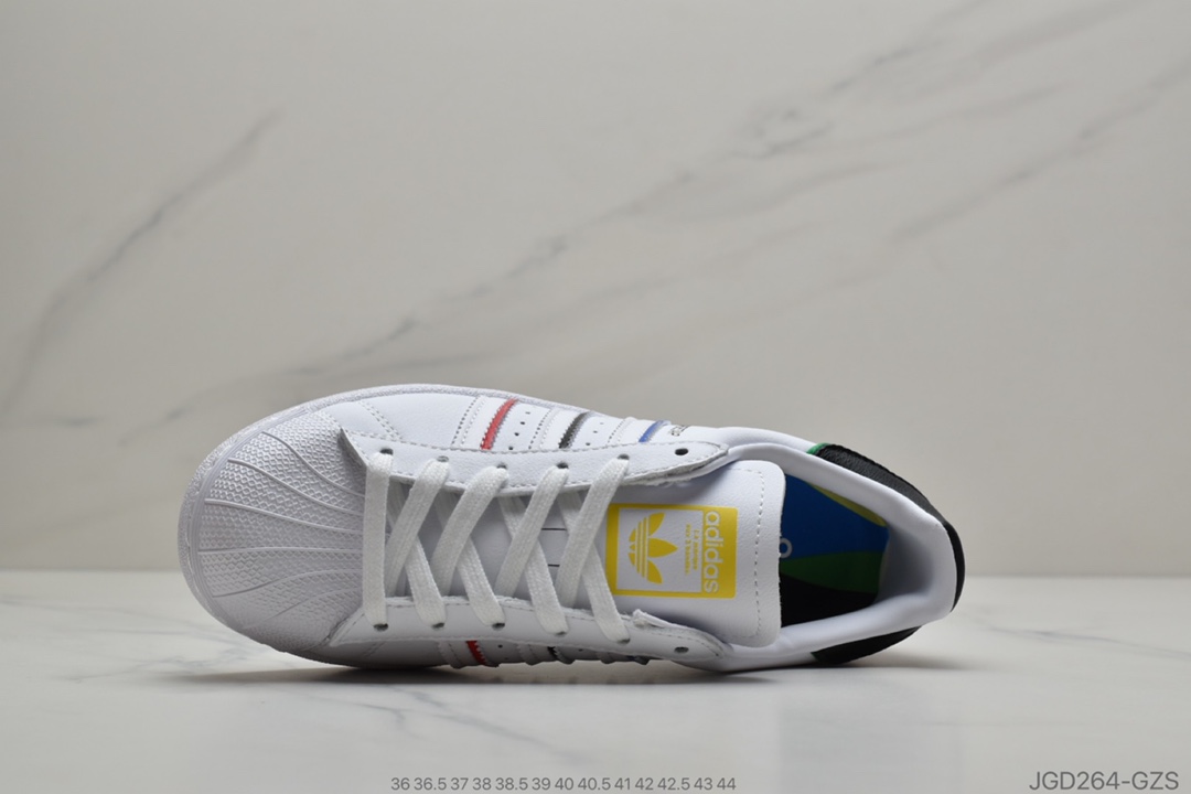 180  Superstar50周年阿迪达斯adidas三叶草 Originals Superstar 多彩 贝壳头经典百搭休闲运动板鞋 FY2325