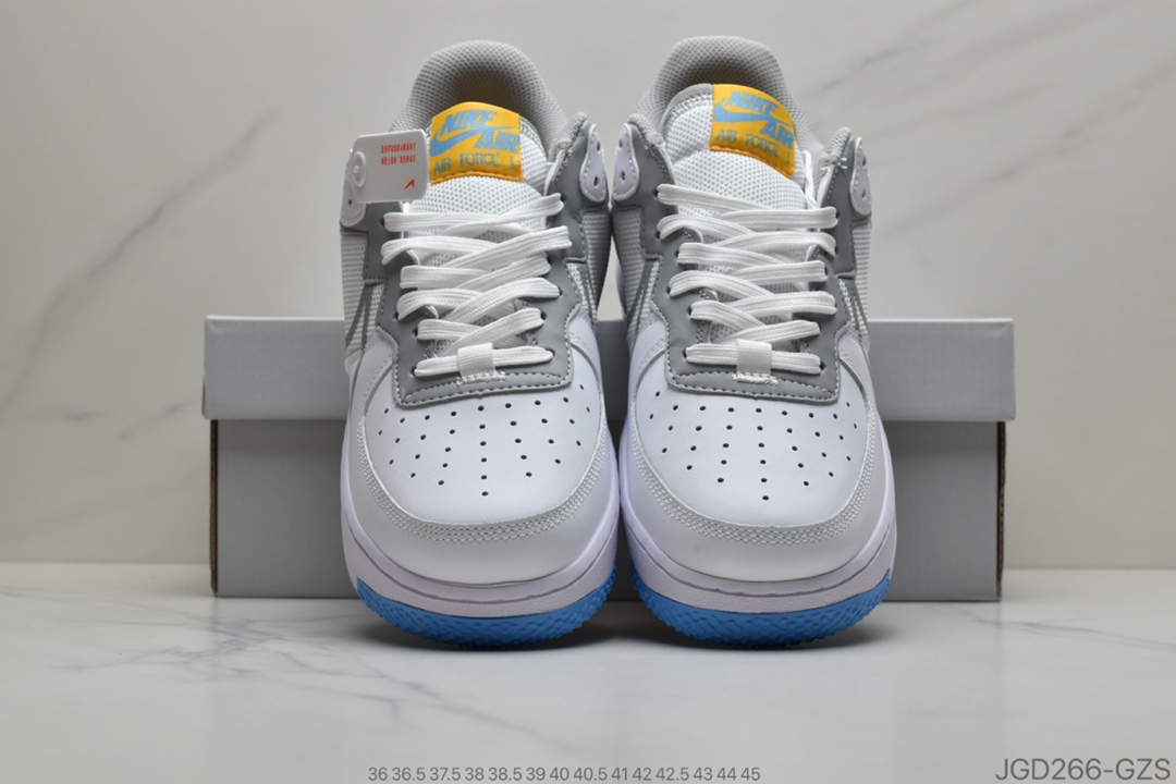 180 公司级耐克/Nike Air Force 1 React D/MS/X 空军一号新型瑞亚轻量低帮百搭板鞋 货号：CT1020-100