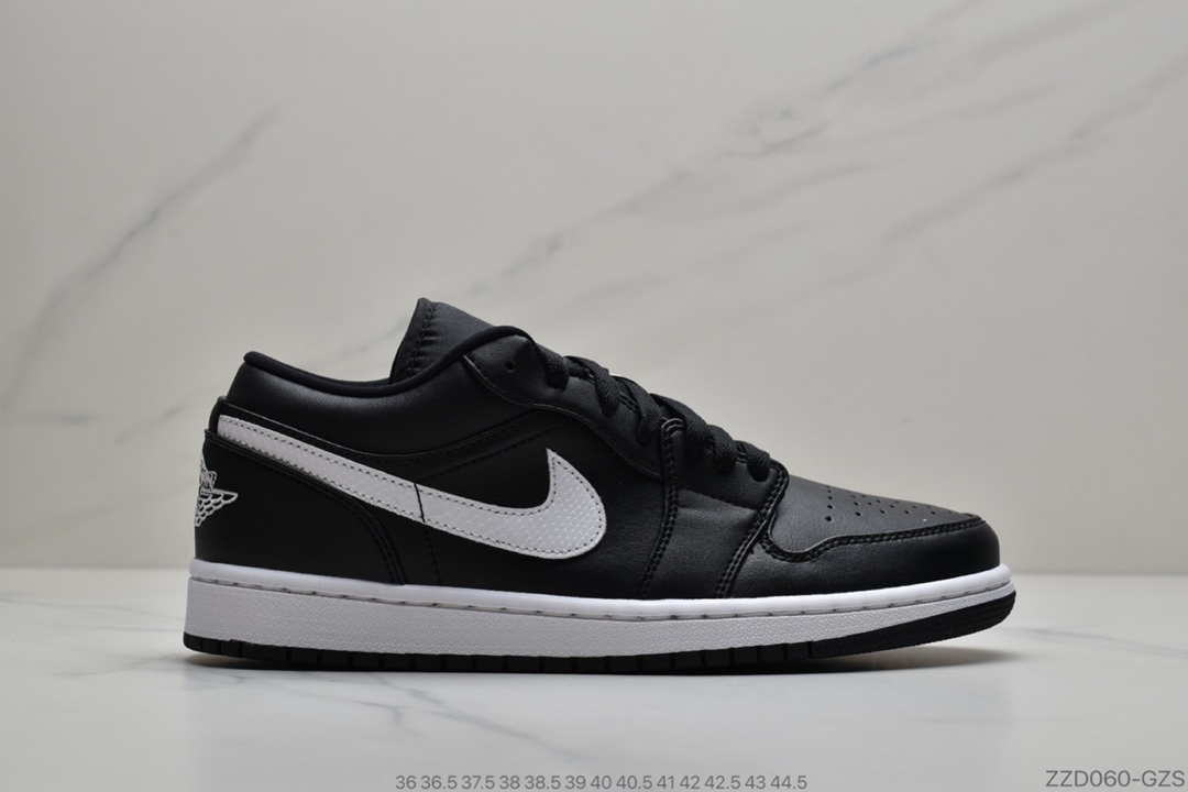 250 公司级 Air Jordan 1 Low 黑白 小熊猫鞋带位置带有 23 标扣AO9944-001