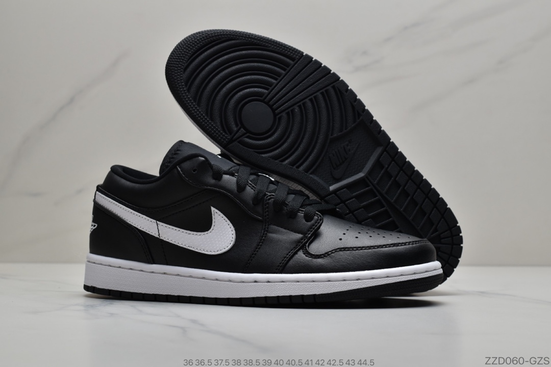 250 公司级 Air Jordan 1 Low 黑白 小熊猫鞋带位置带有 23 标扣AO9944-001