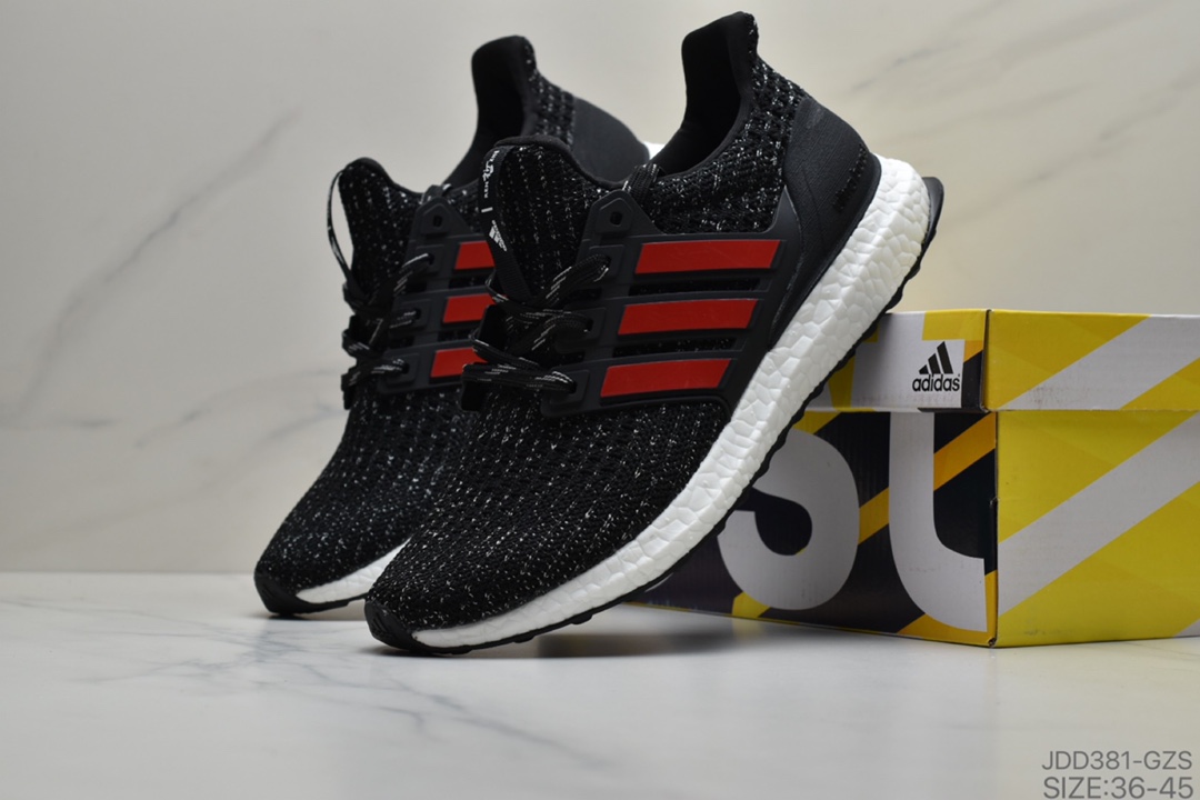 120 阿迪达斯 Adidas Ultraboost UB4.0 全掌爆米花休闲运动跑鞋