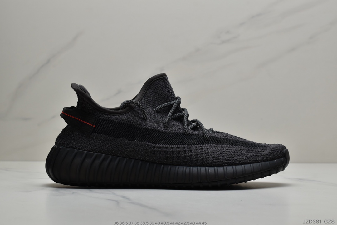 140 公司级阿迪达斯ADIDAS YEEZY BOOST 350 V2”Black/White”百搭便轻爆米花中底休闲运动跑慢鞋 满天星”FZ5000