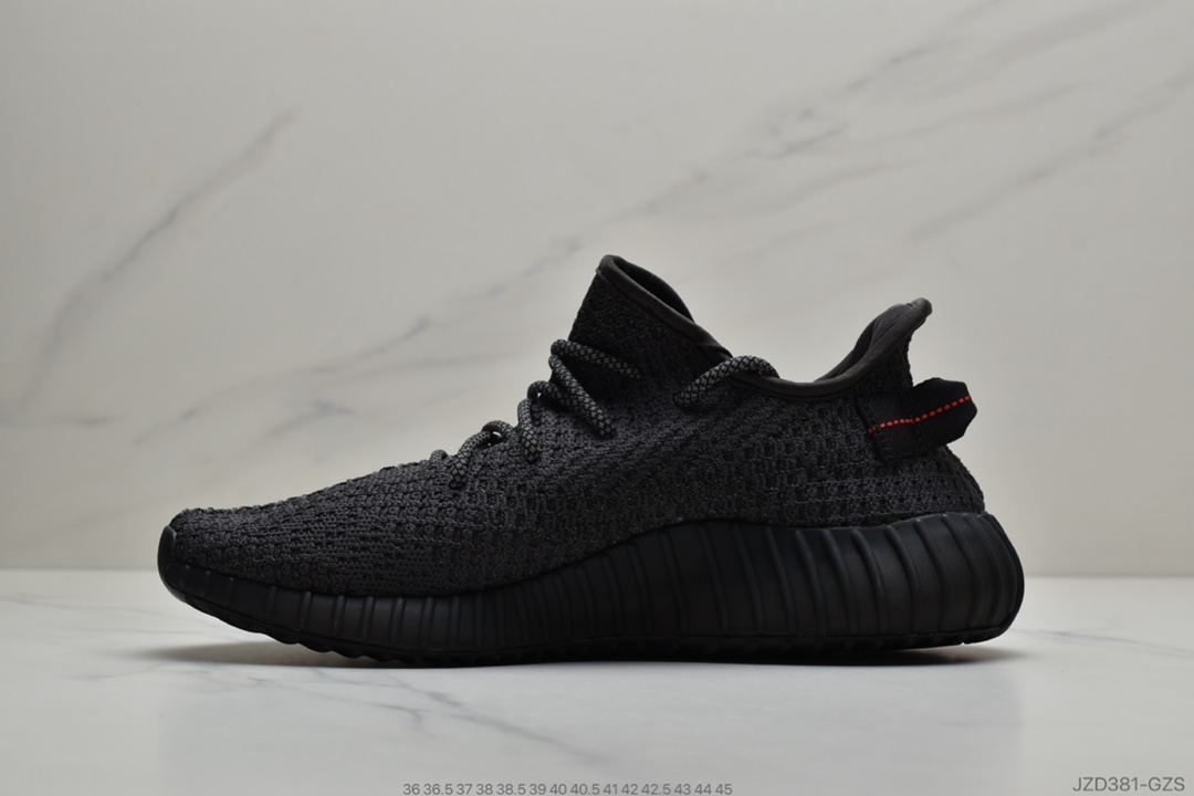 140 公司级阿迪达斯ADIDAS YEEZY BOOST 350 V2”Black/White”百搭便轻爆米花中底休闲运动跑慢鞋 满天星”FZ5000
