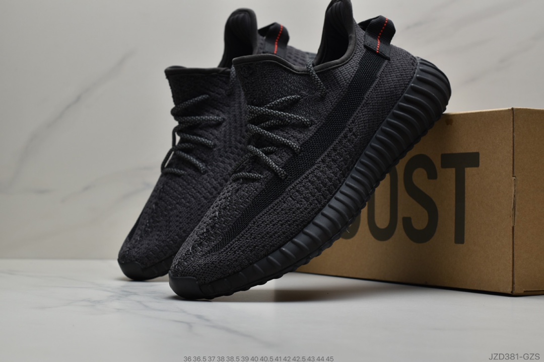 140 公司级阿迪达斯ADIDAS YEEZY BOOST 350 V2”Black/White”百搭便轻爆米花中底休闲运动跑慢鞋 满天星”FZ5000