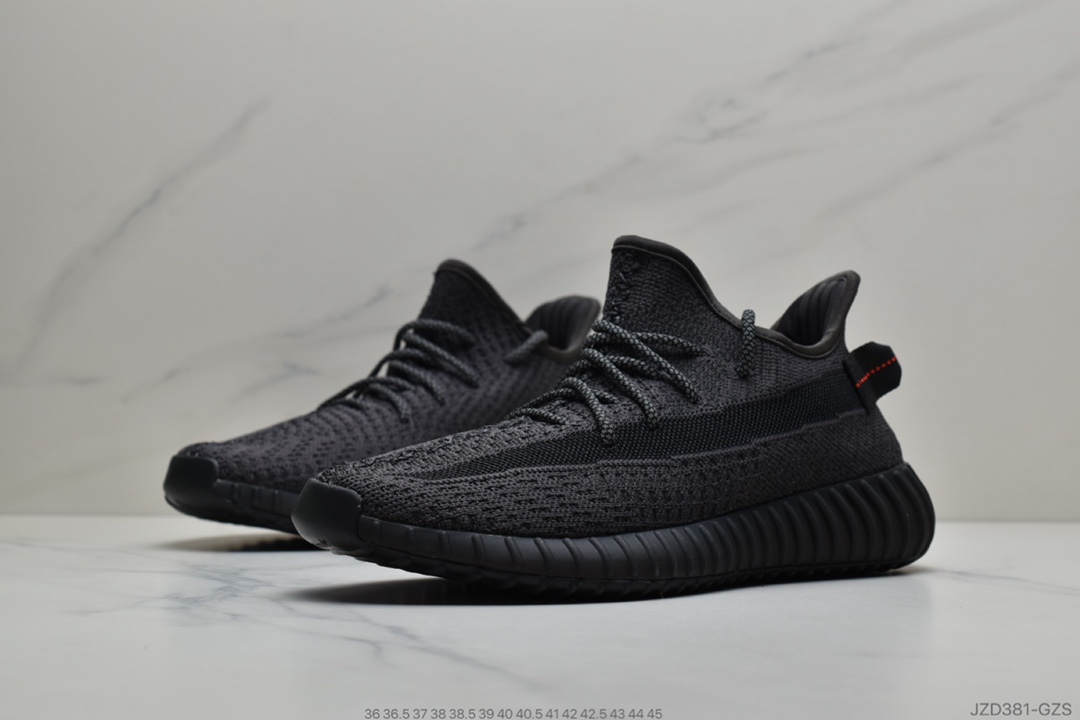 140 公司级阿迪达斯ADIDAS YEEZY BOOST 350 V2”Black/White”百搭便轻爆米花中底休闲运动跑慢鞋 满天星”FZ5000