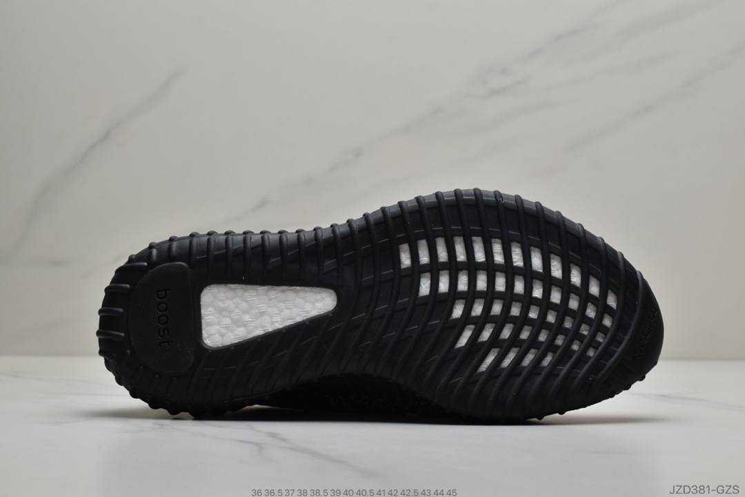 140 公司级阿迪达斯ADIDAS YEEZY BOOST 350 V2”Black/White”百搭便轻爆米花中底休闲运动跑慢鞋 满天星”FZ5000