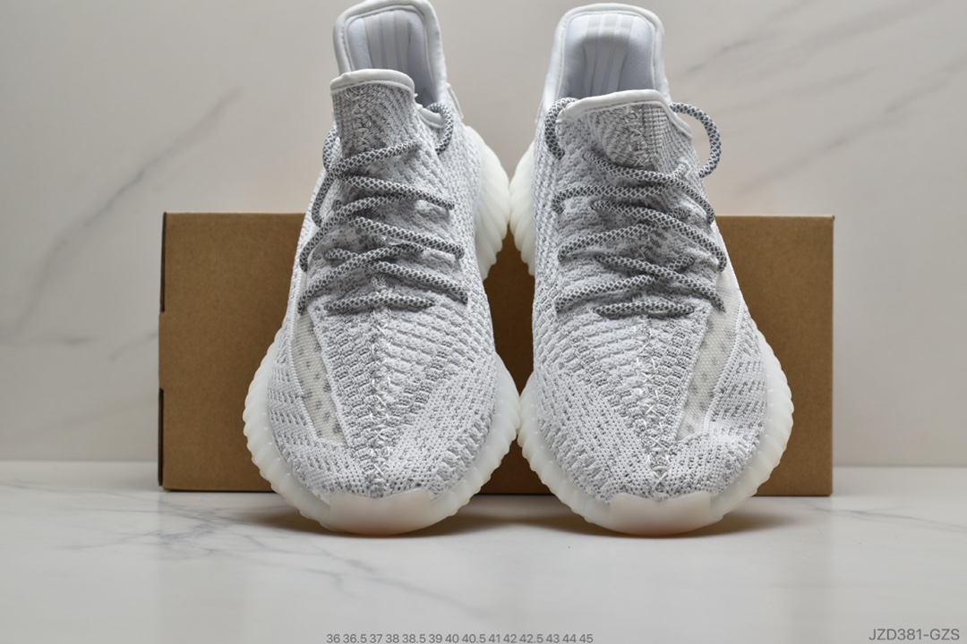 140 公司级阿迪达斯ADIDAS YEEZY BOOST 350 V2”Black/White”百搭便轻爆米花中底休闲运动跑慢鞋 满天星”FZ5000