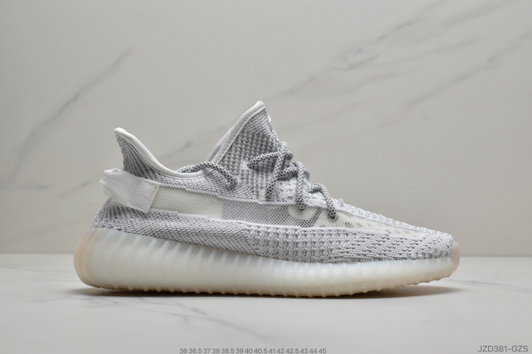 140 公司级阿迪达斯ADIDAS YEEZY BOOST 350 V2”Black/White”百搭便轻爆米花中底休闲运动跑慢鞋 满天星”FZ5000