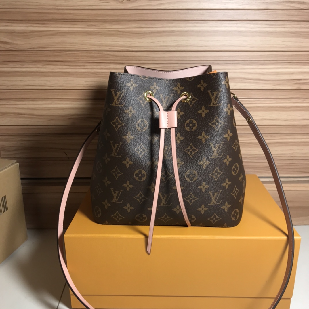 Louis Vuitton LV NeoNoe Handbags Bucket Bags Pink Epi Cowhide Mini M44022