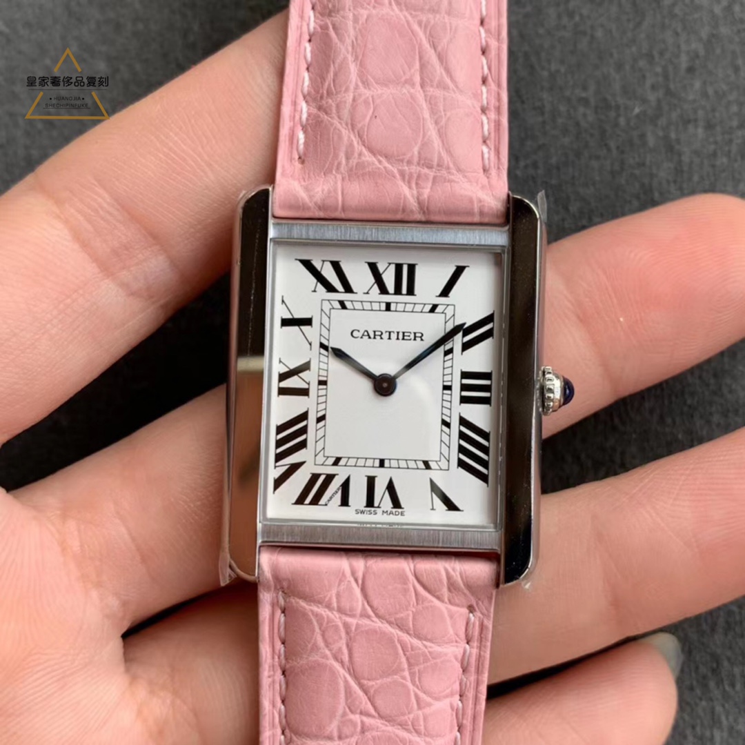 Cartier 卡地亚坦克系列女表，各种颜色挑选