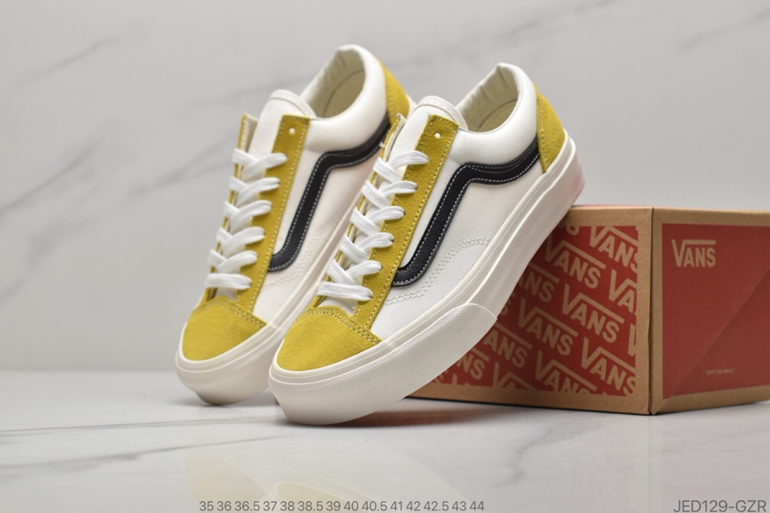 150 万斯新款糖果色汽水 Vans Style 36 小头拼接低帮情侣休闲板鞋帆布鞋
