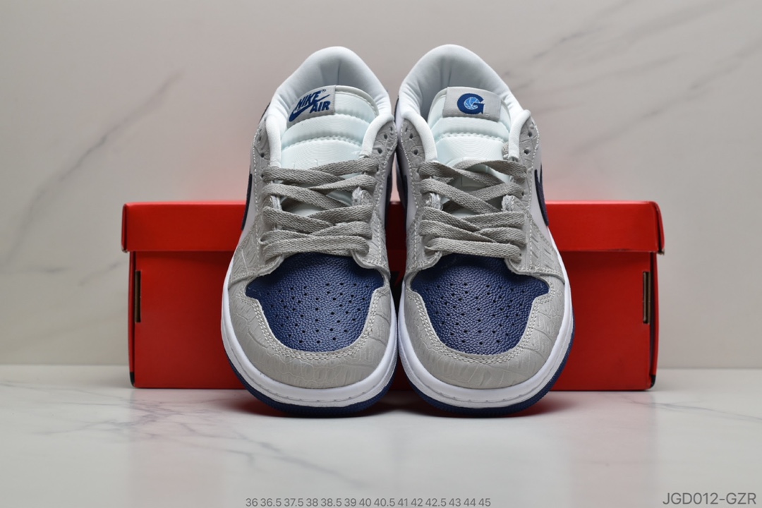 180 公司级Air Jordan AJ1 Low 低帮 蛇纹灰蓝 CW8576-200