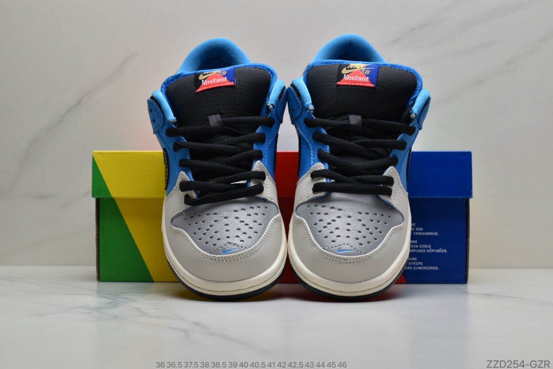 250 公司级日本知名滑板店铺 Instant Skateboard x Nike Dunk Low 联名限定运动休闲板鞋CZ5128-400
