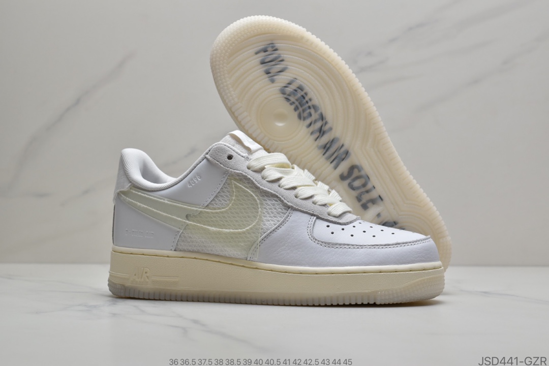 200 公司级耐克Nike Air Force 1 Low DNA 米白解构 空军一号低帮百搭休闲运动板鞋CV3040-100