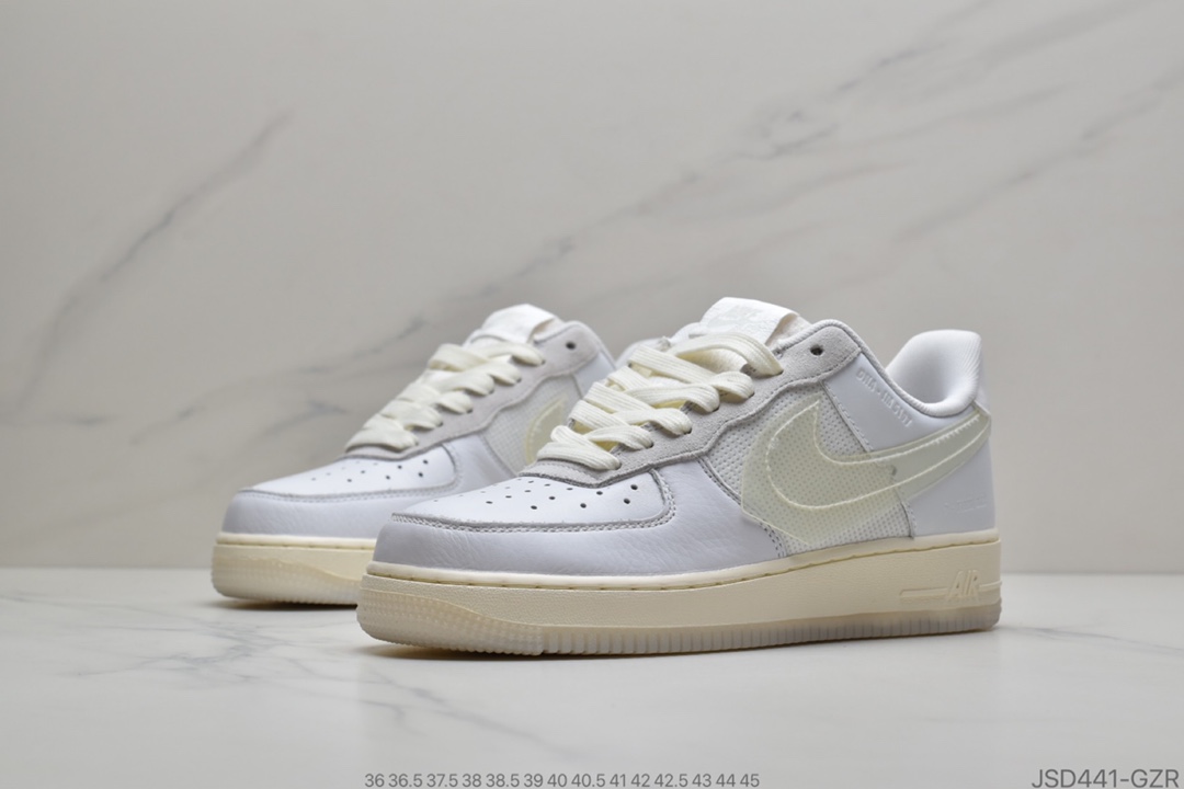 200 公司级耐克Nike Air Force 1 Low DNA 米白解构 空军一号低帮百搭休闲运动板鞋CV3040-100