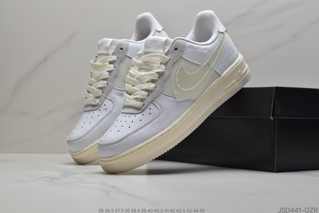 200 公司级耐克Nike Air Force 1 Low DNA 米白解构 空军一号低帮百搭休闲运动板鞋CV3040-100