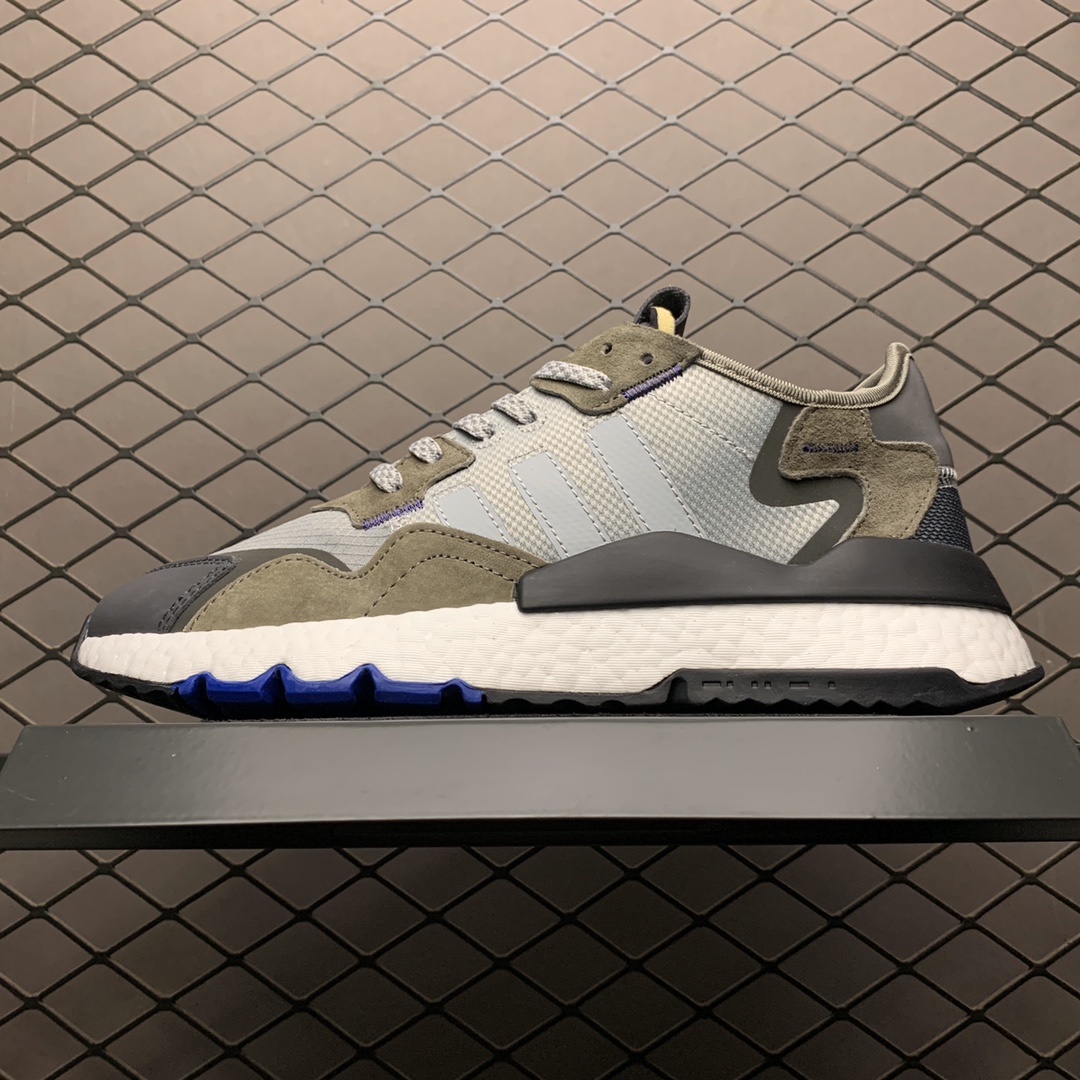 180 Adidas 阿迪达斯 Nite Jogger Boost夏季网面透气款  夜行者真爆大底复古跑鞋 EE5867