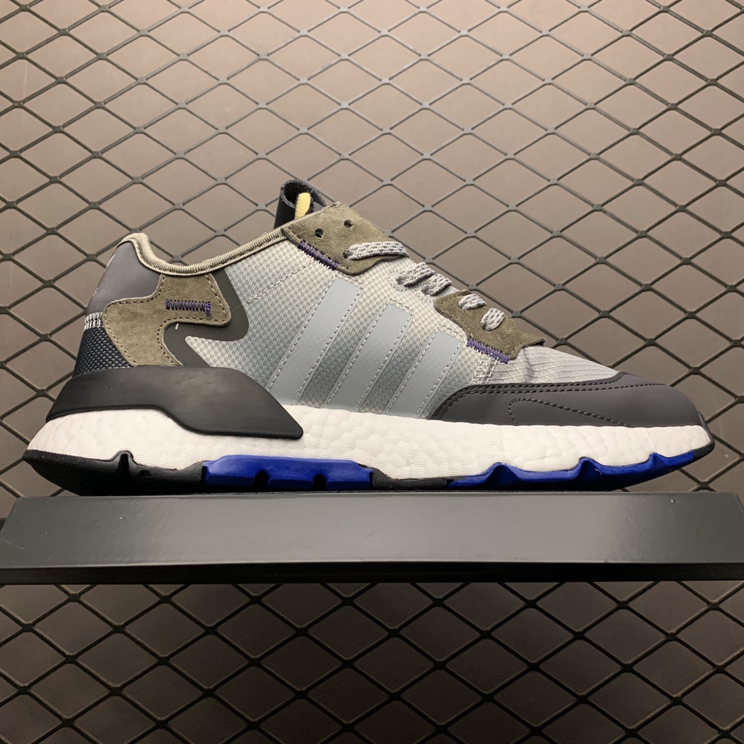 180 Adidas 阿迪达斯 Nite Jogger Boost夏季网面透气款  夜行者真爆大底复古跑鞋 EE5867