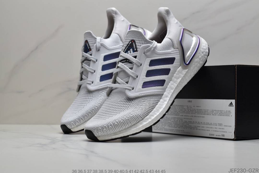 155 公司级 阿迪达斯/Adidas  阿迪UB20跑鞋 黑靛蓝Adidas Ultra Boost 20 Consortium   货号：EG1341