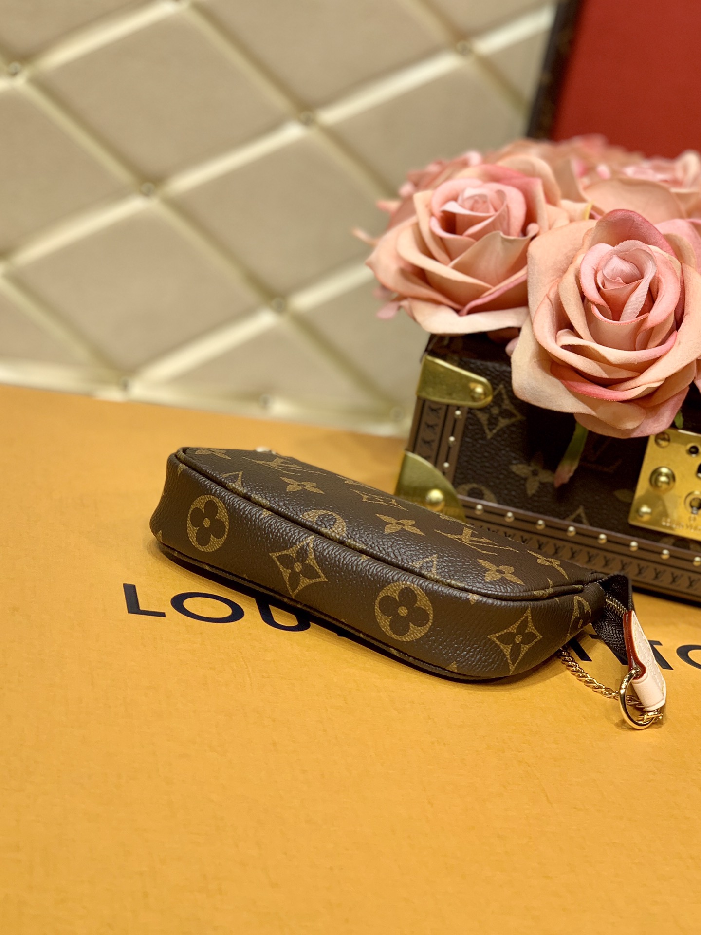 Louis Vuitton LV Mini Pochette Accessoires M58009老花