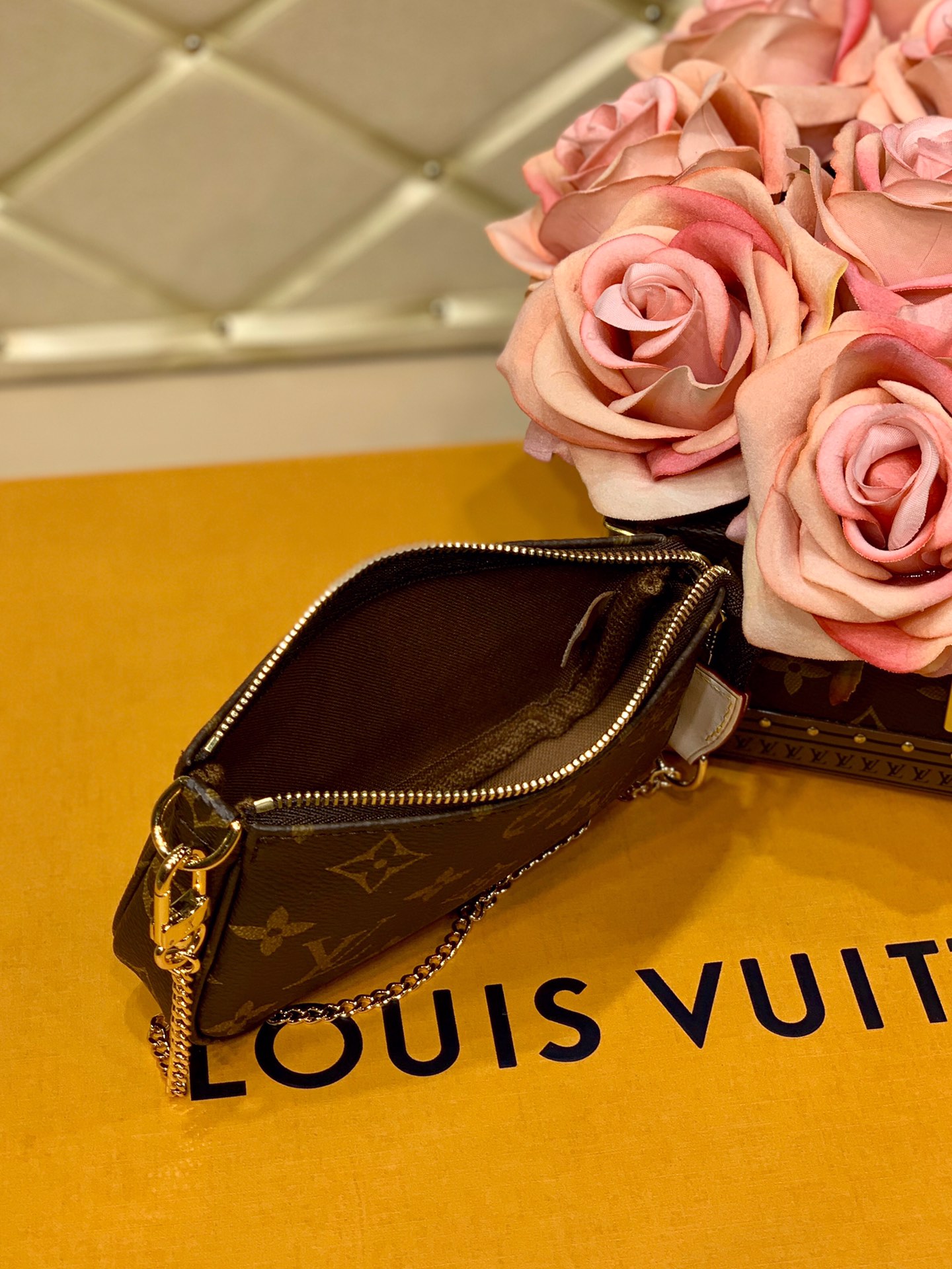 Louis Vuitton LV Mini Pochette Accessoires M58009老花