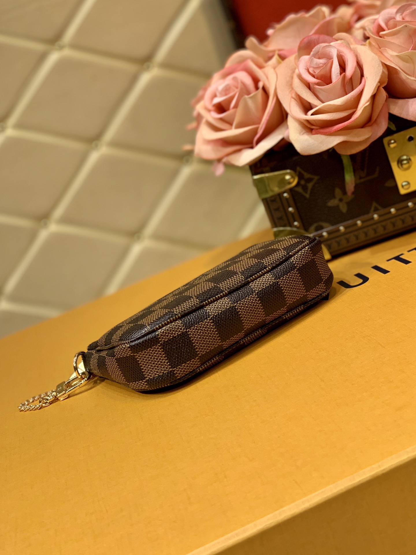 Louis Vuitton LV Mini Pochette Accessoires N58009咖啡格