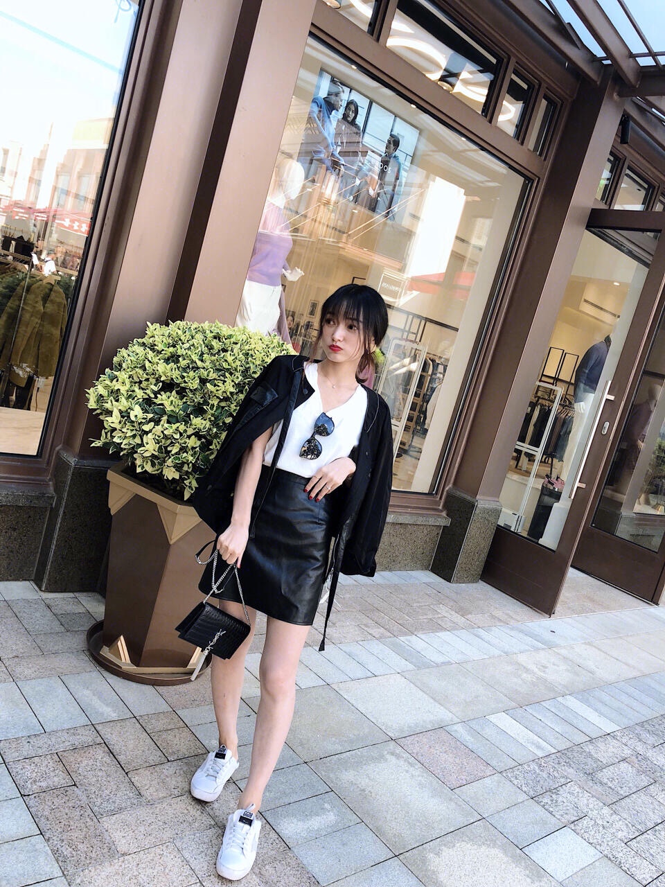 YSL KATE 19CM 流苏链条包 452159鳄鱼纹/黑色银扣