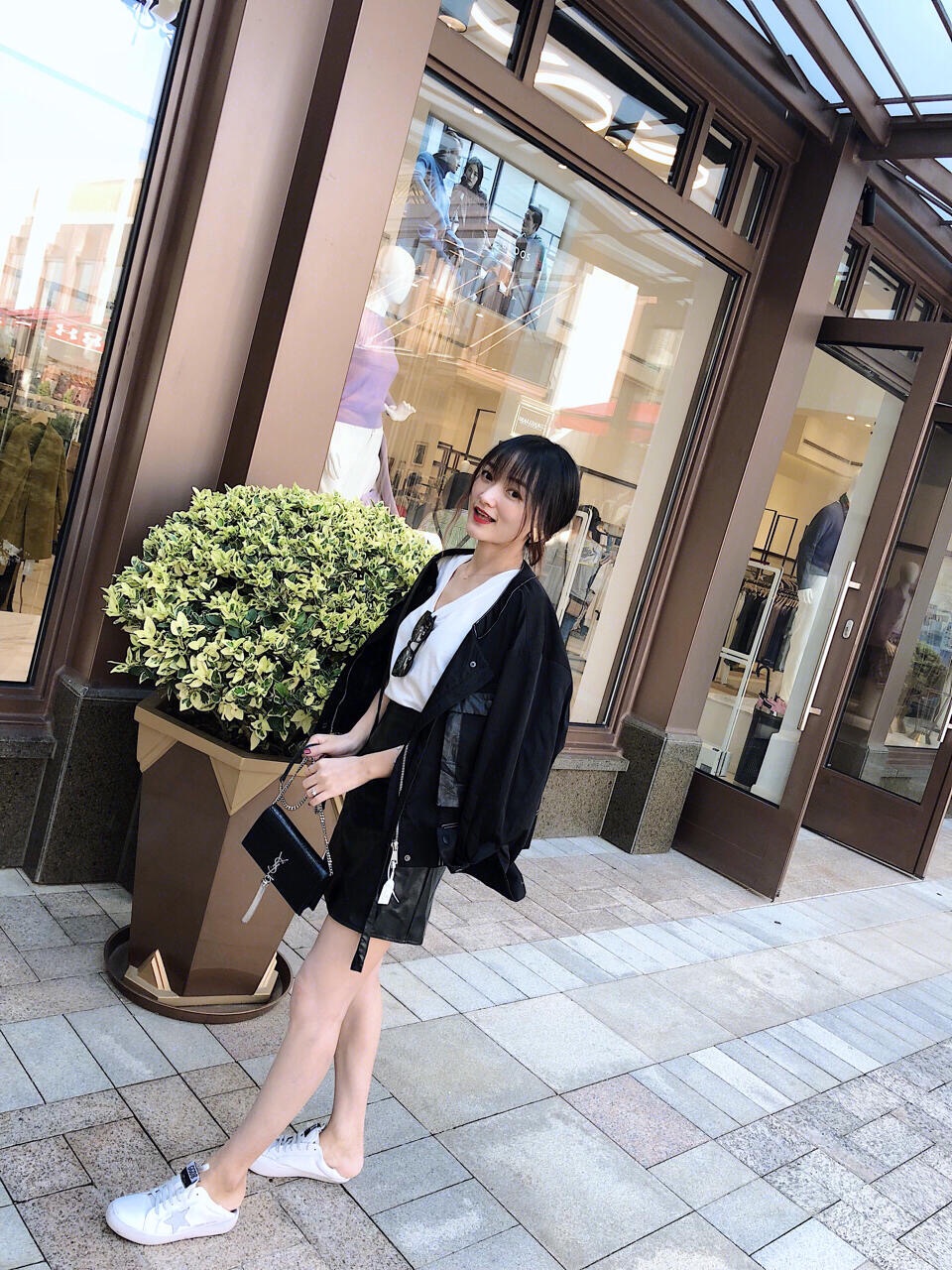 YSL KATE 19CM 流苏链条包 452159鳄鱼纹/黑色银扣