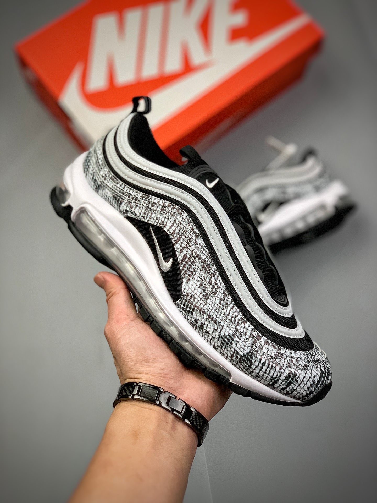 包邮250 #新配色出货 蛇纹 nike air max 97 子弹复古全掌气垫