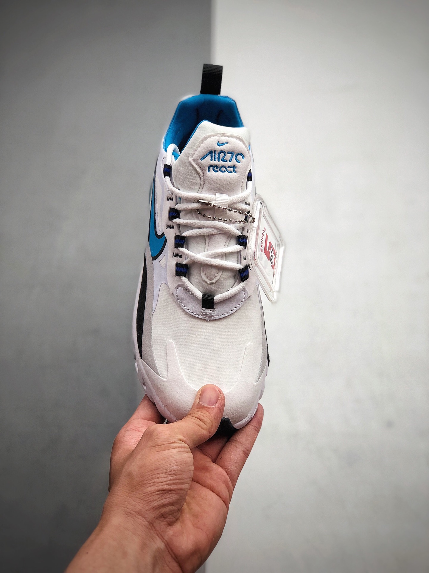 180 耐克 Nike React Air Max 270 React 高桥盾网纱系列 机能半气垫跑步鞋 CT1280-101