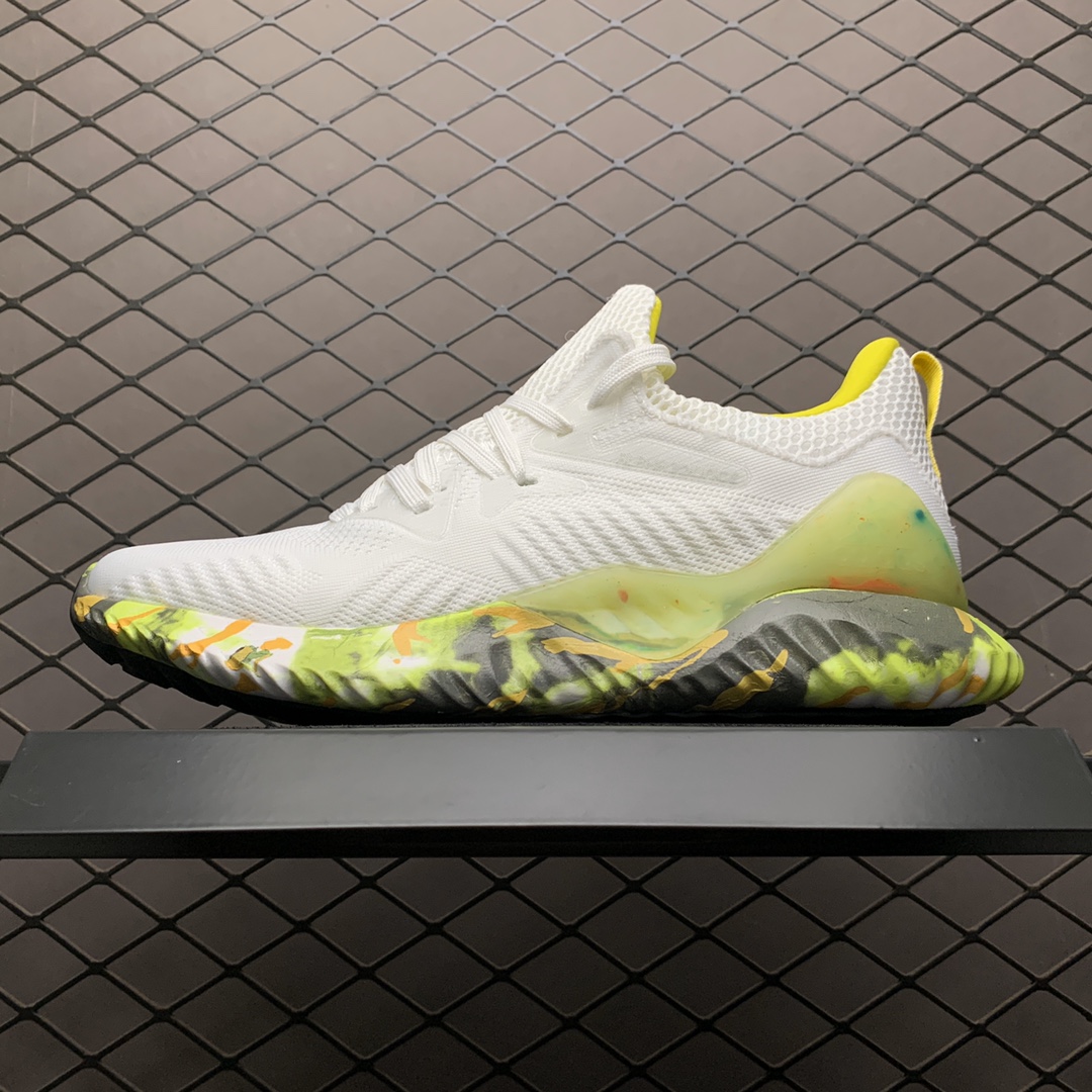 200 Adidas 阿迪达斯 AlphaBounce  Beyond m 阿尔法10代 网面休闲跑步鞋 CG3306
