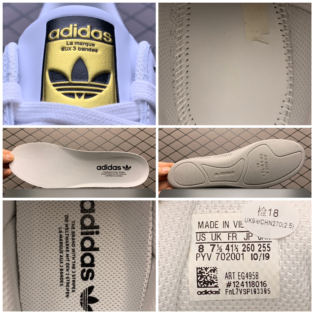 180 Adidas 阿迪达斯 Superstar 2020 金标贝壳头运动休闲板鞋 FV8270