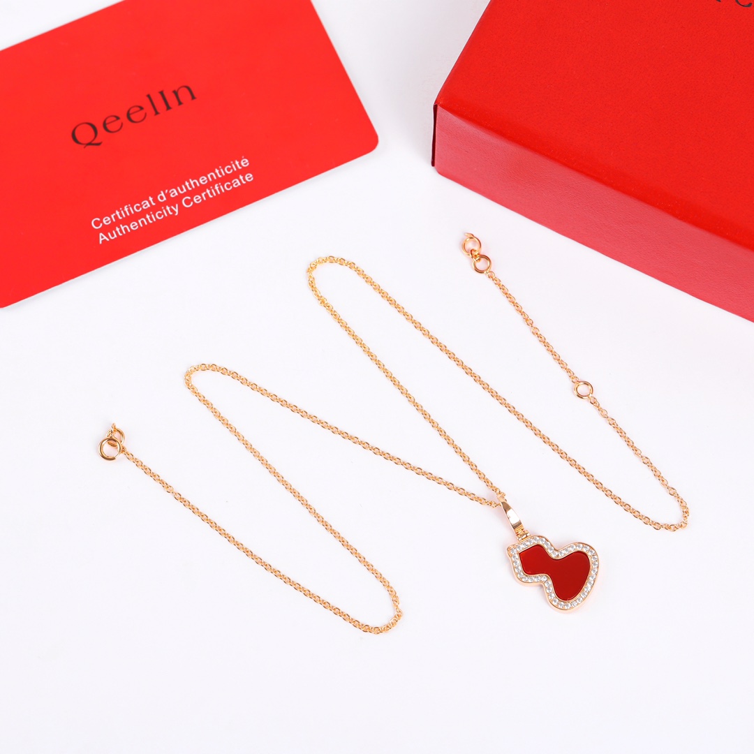 【】可订制18K真金真钻 【灭世版纯银精工版葫芦项链】（又是一款珠宝级别的官网开发 ）Qeeli*麒麟满