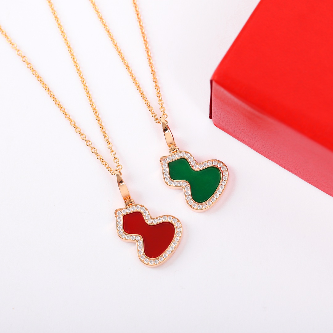 【】可订制18K真金真钻 【灭世版纯银精工版葫芦项链】（又是一款珠宝级别的官网开发 ）Qeeli*麒麟满