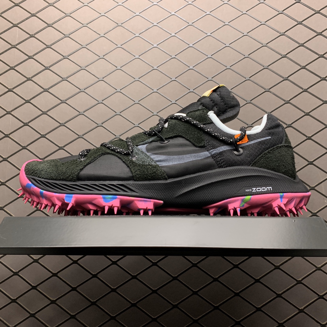 140   Off-White x Nike Zoom Terra Kiger 5 特别供应版 OW联名马拉松田径系列解构风 软钉外底跑鞋 CD8179-001
