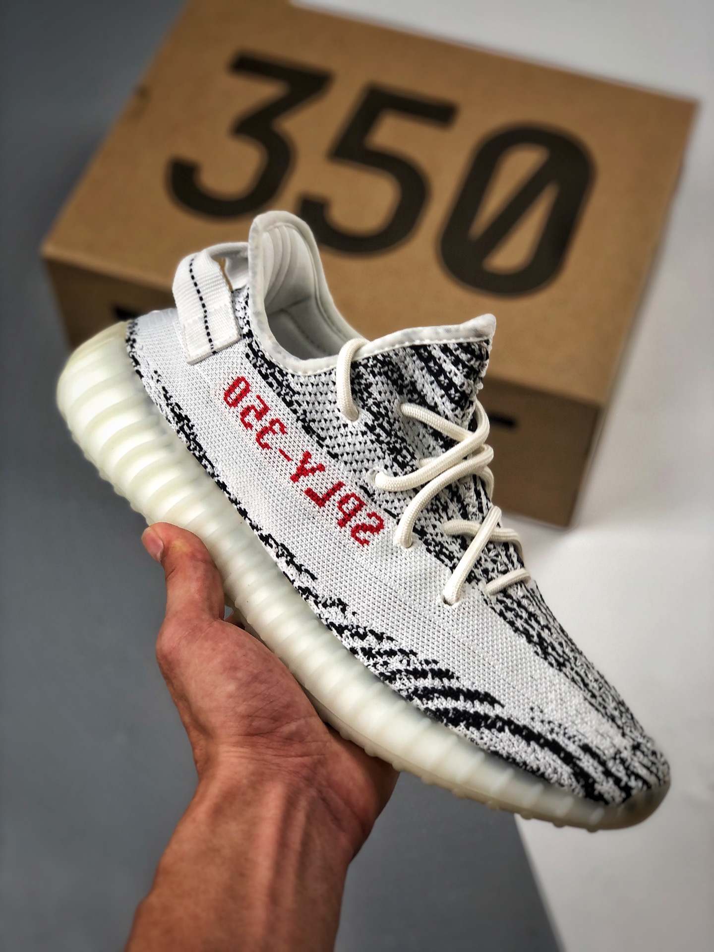 Apoyo contra reembolso muy recomendado, toca el punto más alto de relación calidad-precio‼ Yeezy 350V2 "Zebra…