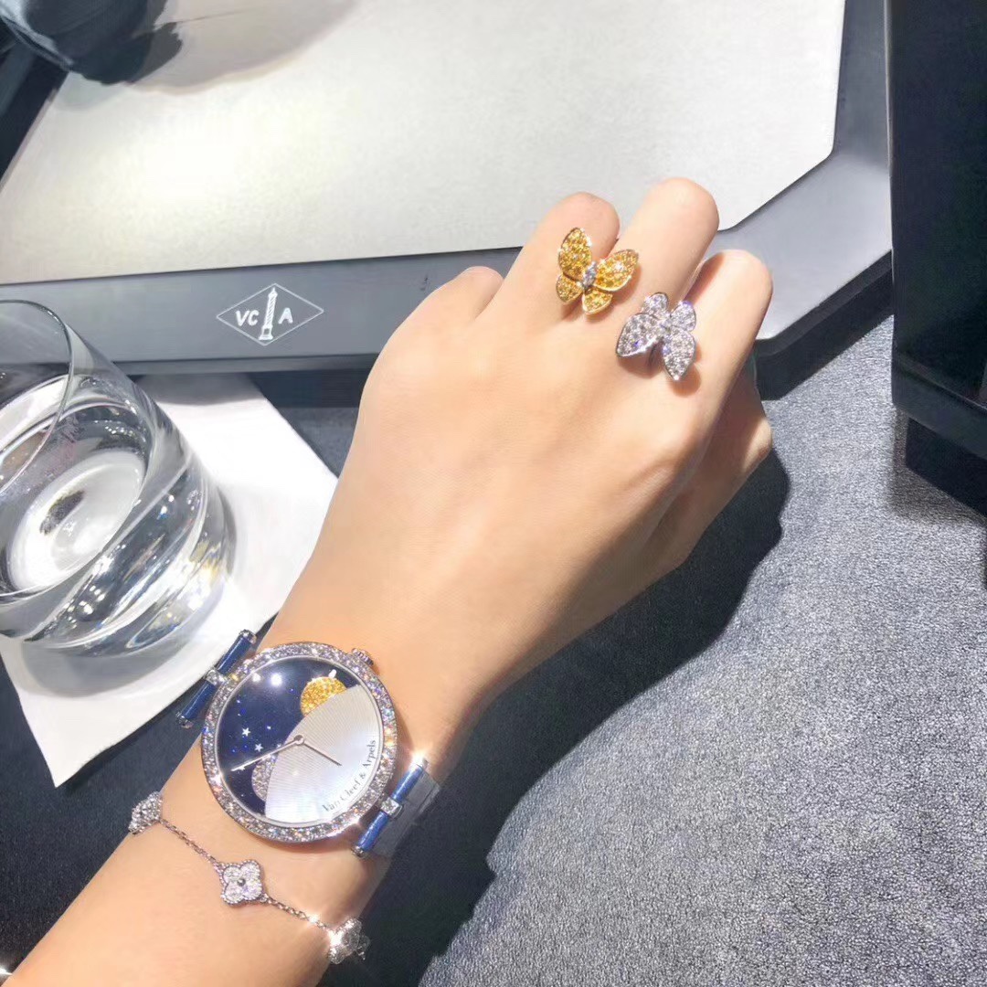 Van Cleef & Arpels 梵克雅宝日月星辰女表，带上去真美