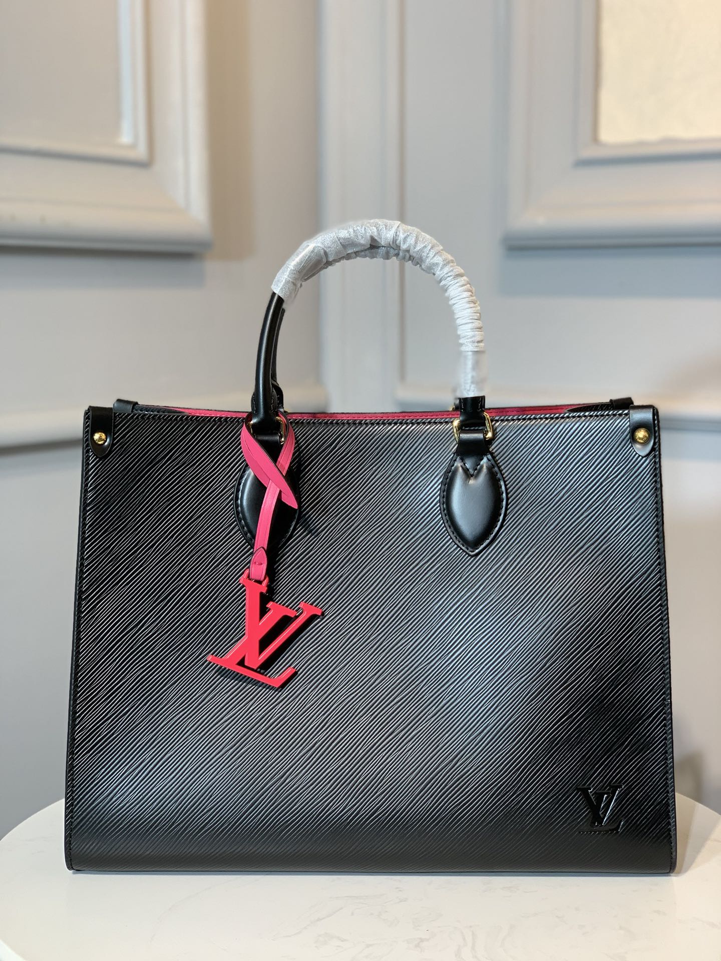 Replica Wholesale
 Louis Vuitton LV Onthego Good
 Bags Handbags Black Red White Printing Epi Mini M56080